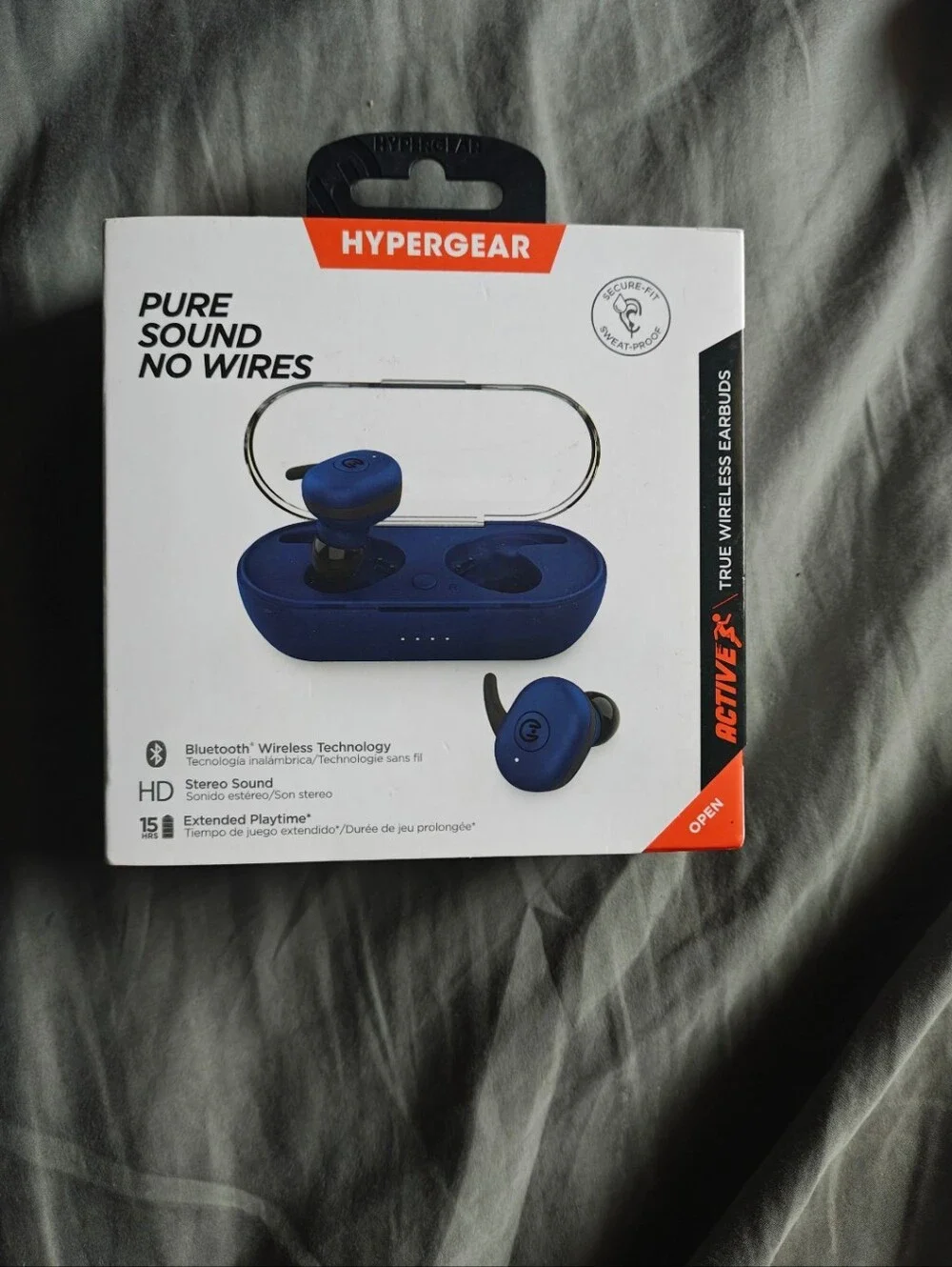 Hypergear Active Wireless Earbuds - Blue
